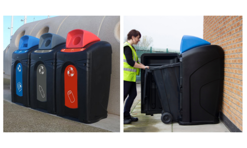 Papeleras de reciclaje para exterior Nexus® City 140 y 240 litros
